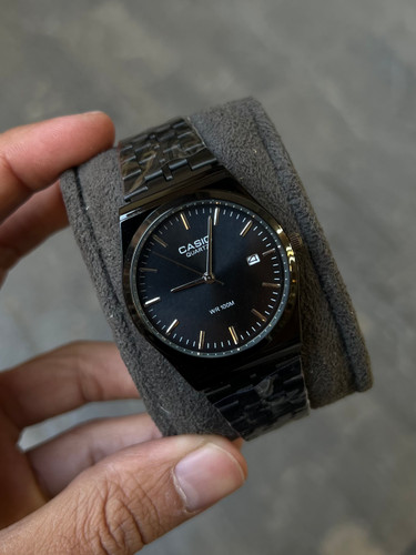 ساعت مردانه کاسیو کلاسیک گرد کیفیت درجه 1 فول بلک