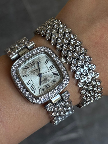 ست ساعت دستبند فول نگین