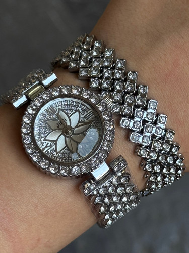 ست ساعت دستبند فول نگین