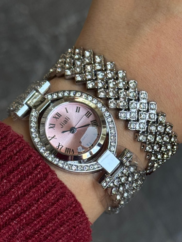 ست ساعت دستبند فول نگین