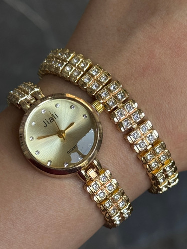 ست ساعت دستبند فول نگین