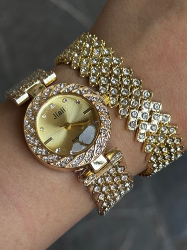 ست ساعت دستبند فول نگین